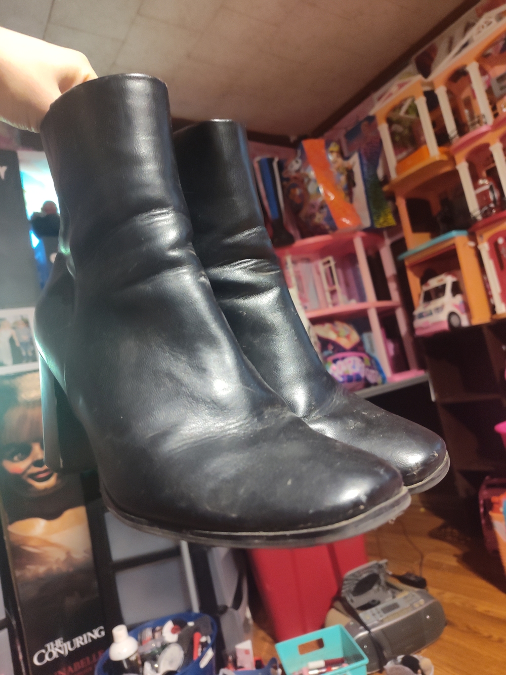 Black Leather Ankle Boots New Directions